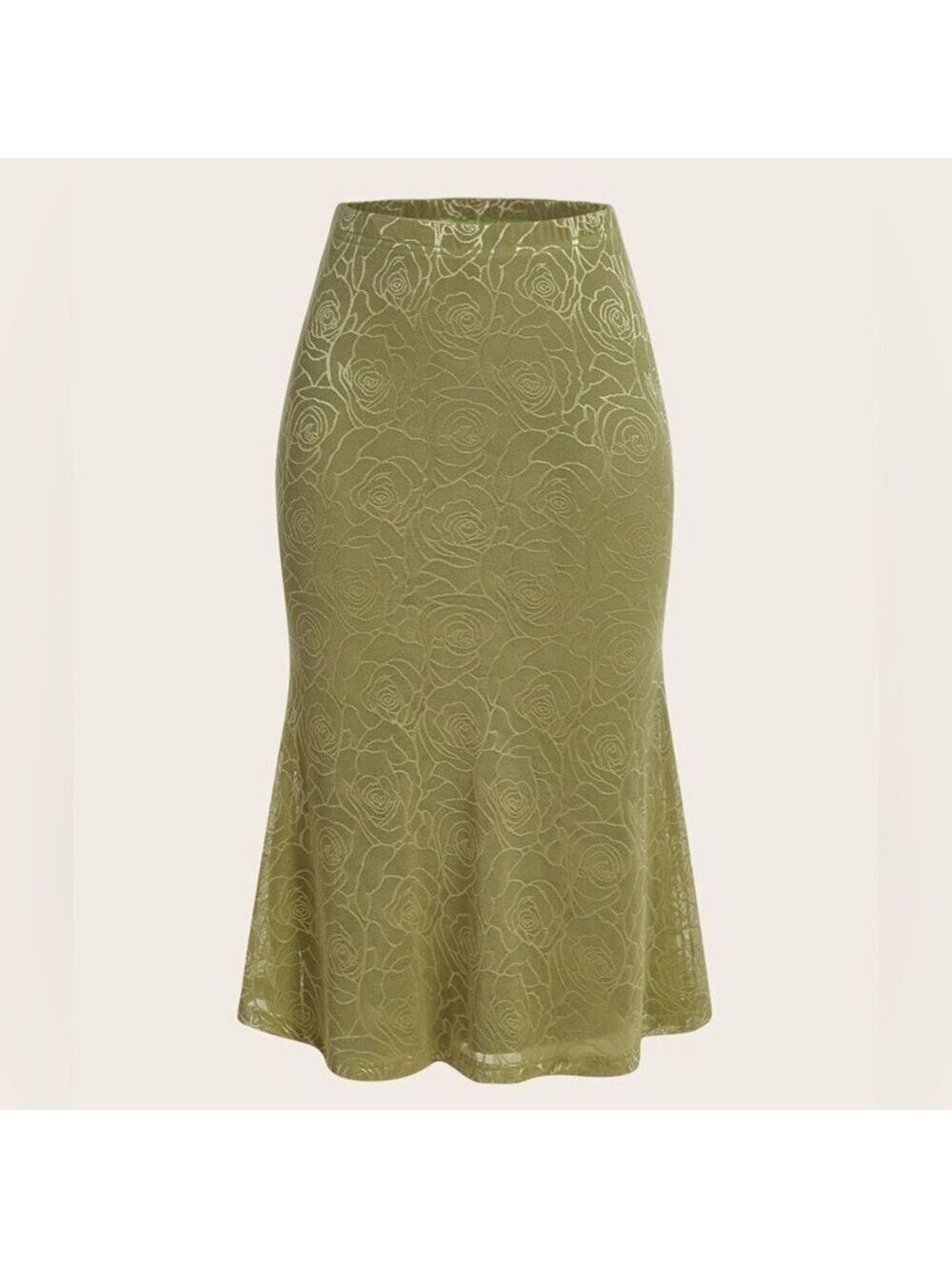 Women’s High Waist Allover Floral Print Skirt